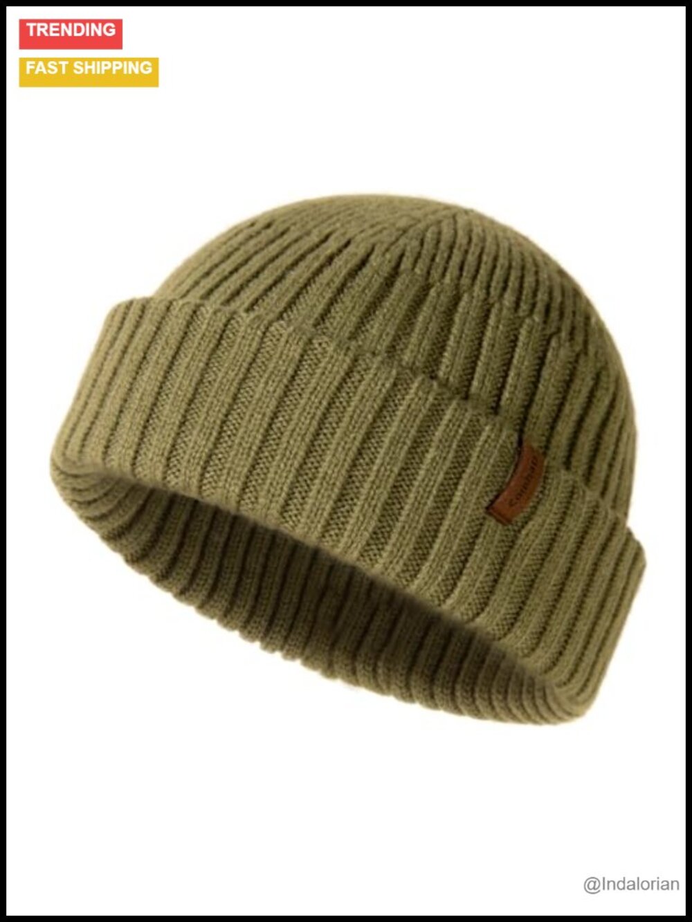 Short Fisherman Beanie Knit Trawler Skull Cap Light Warmth Unisex